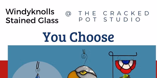 Patriotic Stained Glass @ The Cracked Pot Studio July 16