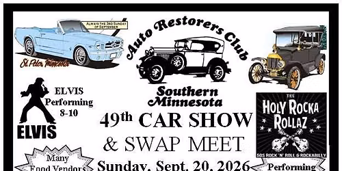 Auto Restorers Club of Southern MN 49th Annual Car Show & Swap Meet