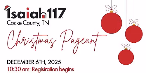 Miss Cocke County Red Door Christmas Pageant 2025