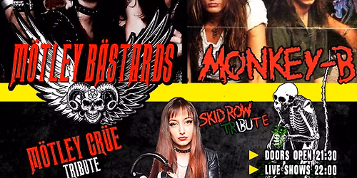 Mötley Bastards (MÖTLEY CRÜE tribute) + Monkey-B (SKID ROW tribute) live @ Rock'n'Roll Club, RHO!