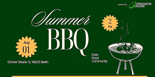 Summer BBQ \u2013 Faith \u2022 Community \u2022 Food