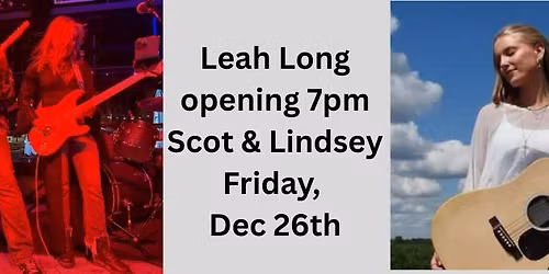 Leah Long opening for Scot Shrader & Lindsey Flannery on stage at Capone's