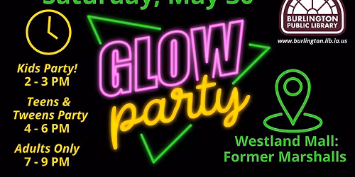 Summer Reading Kick Off Glow Party!!!