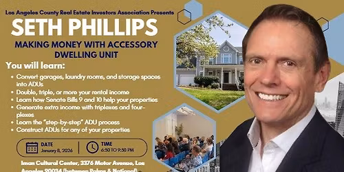 Making Money with Accessory Dwelling Units \u2013 Live Training with Seth Phillips