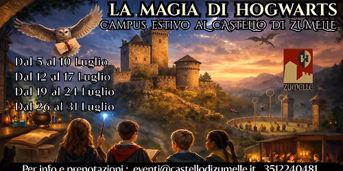 LA MAGIA DI HOGWARTS: Campus estivo al castello di Zumelle