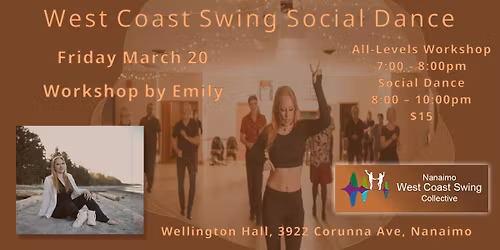 West Coast Swing Social Dance and Workshop by Emily