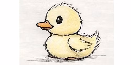 Little Cute Duck \u2013 Kids Colored Pencil Drawing Class