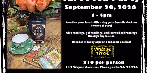 Tarot Tea Party - September 2026