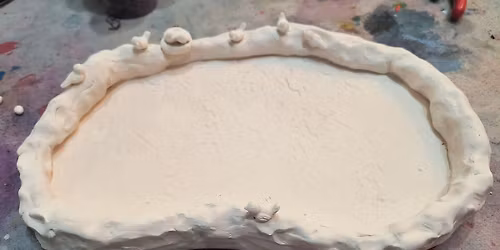 Pottery Handbuilding: Bee Watering Tray