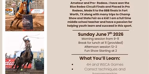 4H and WSCA Youth Clinic - Chandler Jochim