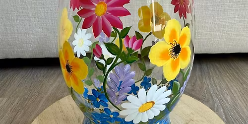 Wine trail - Flowers Vase Class Painting