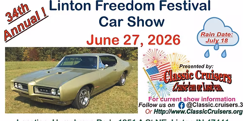 34th Annual Linton Feedom Festival Car Show