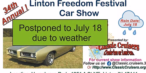 34th Annual Linton Feedom Festival Car Show