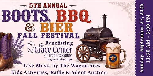 5th Annual Boots, BBQ and Bier Tickets are now available