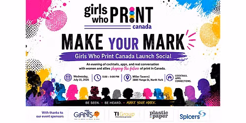 Girls Who Print Canada Launch Social