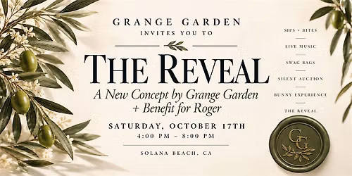 A Benefit For Roger + Brand Launch by Grange Garden