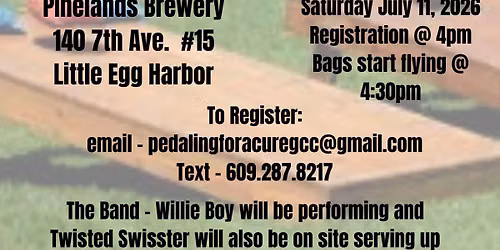 2026 Pedaling for a Cure Cornhole Tournament