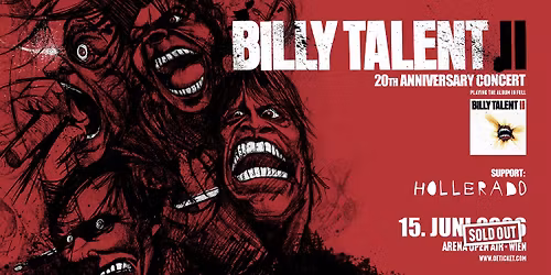 SOLD OUT! \u2022 Billy Talent \u2022 Arena Open Air