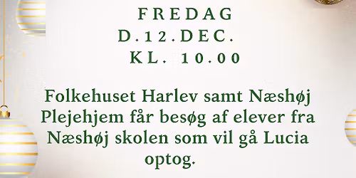 Lucia optog p\u00e5 Folkehuset Harlev