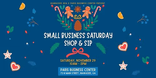 Small Business Saturday Shop & Sip (Hiawassee DDA & PBC)