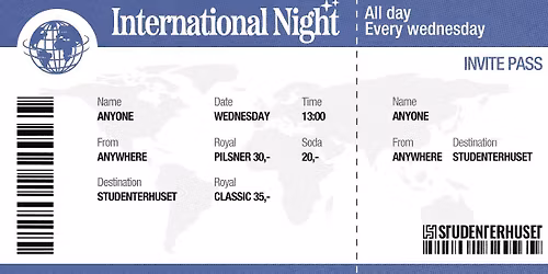 International Night \ud83c\udf0d \/\/ Studenterhuset, Aalborg