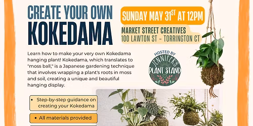 Kokedama Hanging Plant Workshop