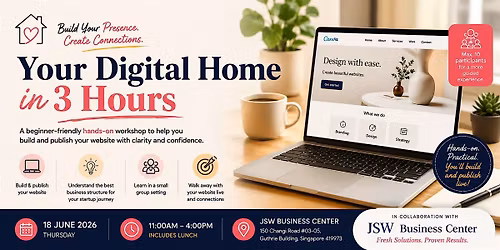 Your Digital Home in 3 Hours \u2013 Hands-On Canva Website Workshop for Startups
