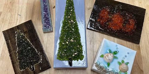 Crushed Glass & Resin