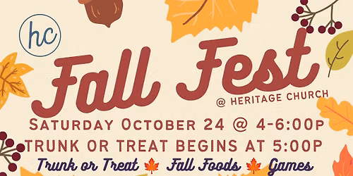 Fall Fest & Trunk or Treat