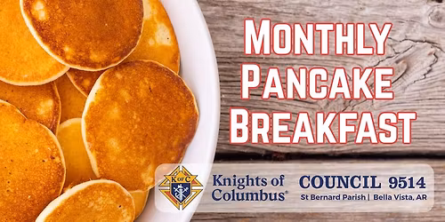 St. Bernard of Clairvaux Catholic Church Pancake Breakfast Hosted by Knights of Columbus