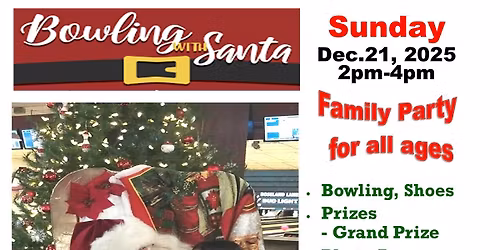 Bowling with Santa! A Family Party at Roseland Lanes \ud83c\udf84