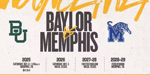 Baylor Bears at Memphis Tigers Mens Basketball