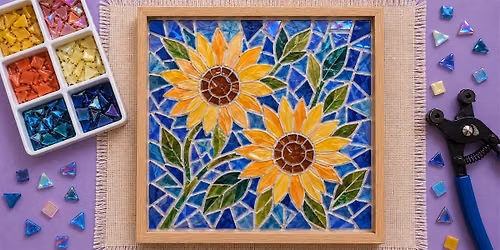 Sunflower Mosaic Workshop: Create a Handmade Glass Tile Trivet