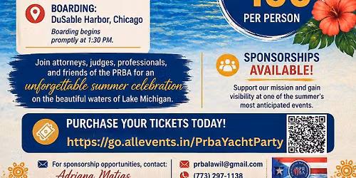 PRBA Summer Soiree Yacht Party