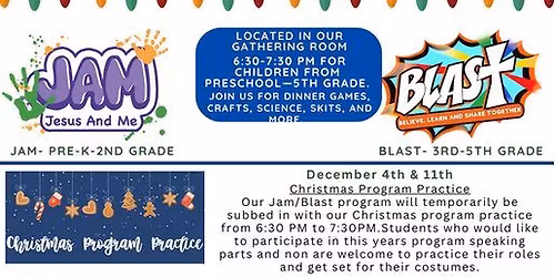 Children's Wednesday Night JAM\/BLAST