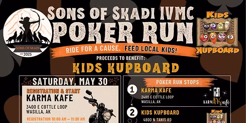 Sons of Skadi Poker Run Benefiting Kids Kupboard