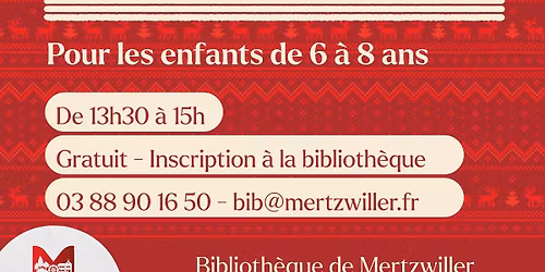 Atelier bricolage de No\u00ebl