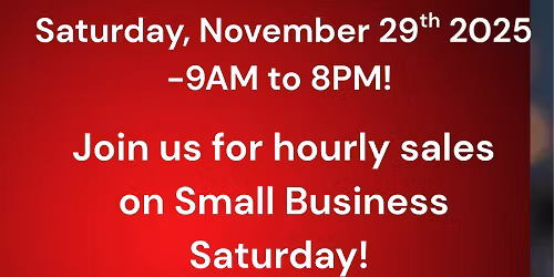 Super Small Business Saturday HOLIDAY SALE! EXTENDED HOURS!!