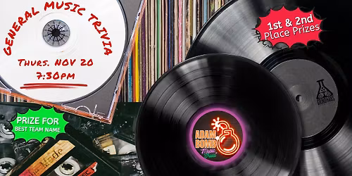 Adam-Bomb Trivia: General Music Trivia