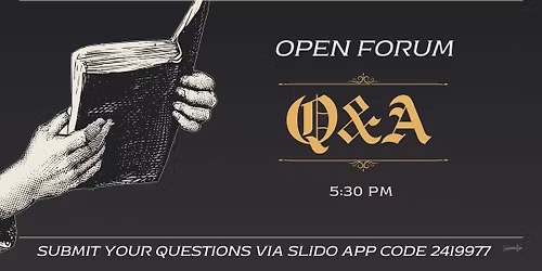 Open Forum Q&A 