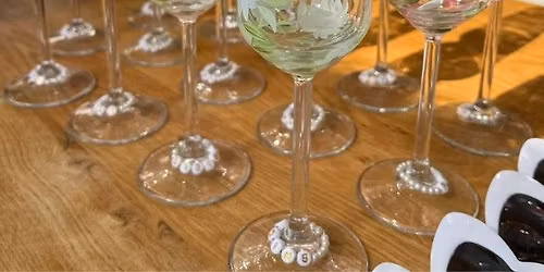 Champagne Flute Painting Event at Flight Wine Bar with Roc, Paint, Sip