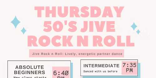 50s Jive Rock n Roll New Absolute Beginners Class
