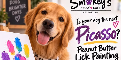 Peanut Butter Lick Painting