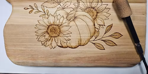 Wood Burning Charcuterie Board