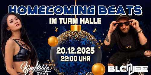 Homecoming Beats \u2013 20.12.2025 \u2013 Turm Club Halle w\/ Kim Noble & Blondee