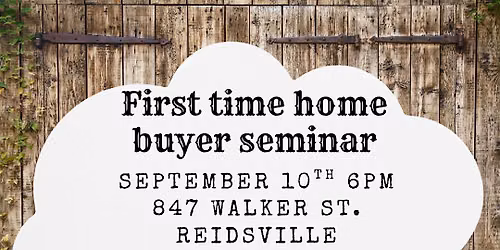 First time home buyer event