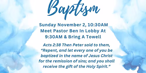 Baptism Service