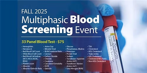 Clarion Multiphasic Blood Screening Event 