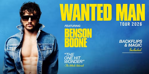Benson Boone - WANTED MAN TOUR 2026