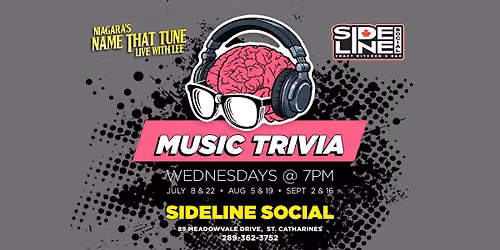 Niagara's Name That Tune Music Trivia at Sideline Social!